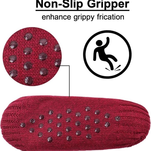 NWT Plush Sherpa-lined Cozy Socks non slip - Picture 4 of 5